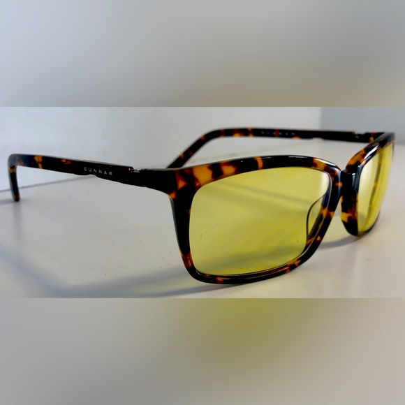 Gunnar Haus Tortoise Frame Computer Glasses w/ Amber Lens 53-15-140 Case Inc. - Picture 1 of 9